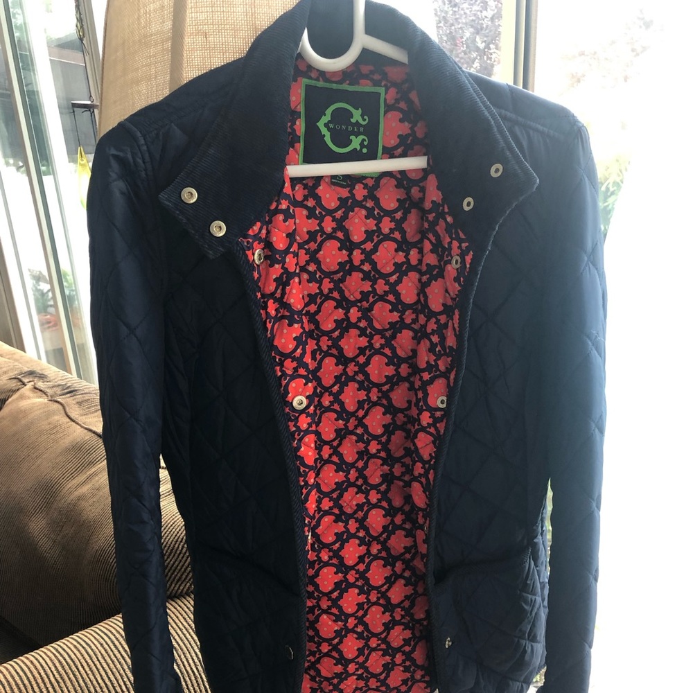 C wonder Navy Quilted Jacket
